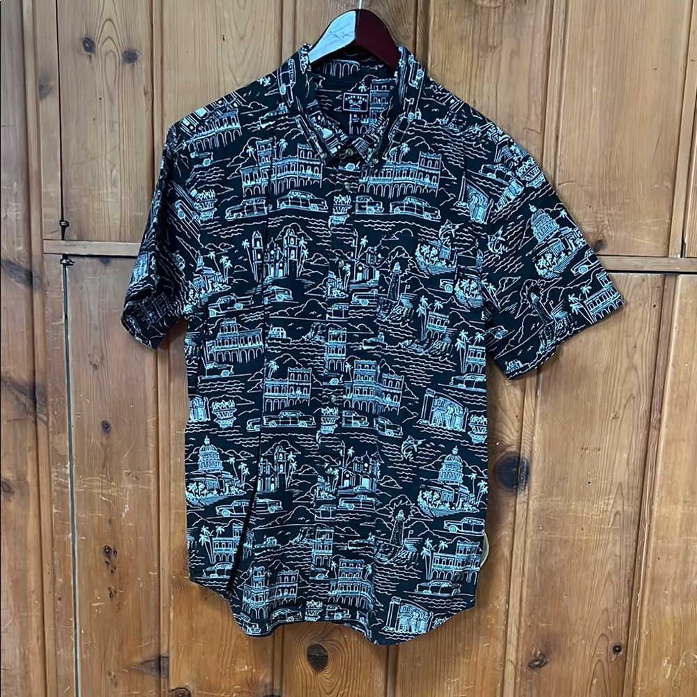 Black and White Graphic Men's Shirt